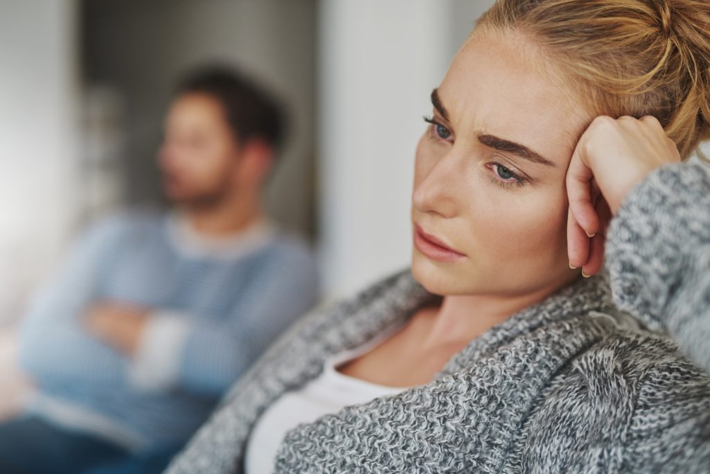 unhappy woman