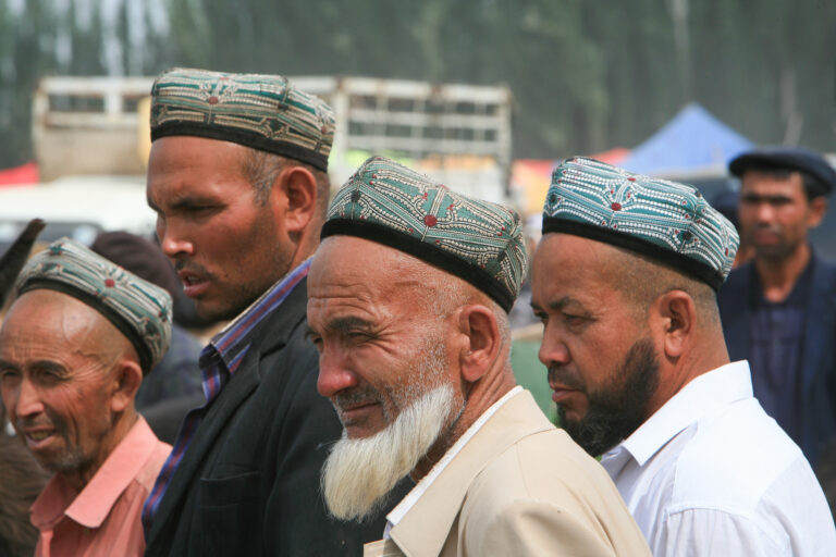 Uyghurs at the Kashgar Sunday Livestock Market, China