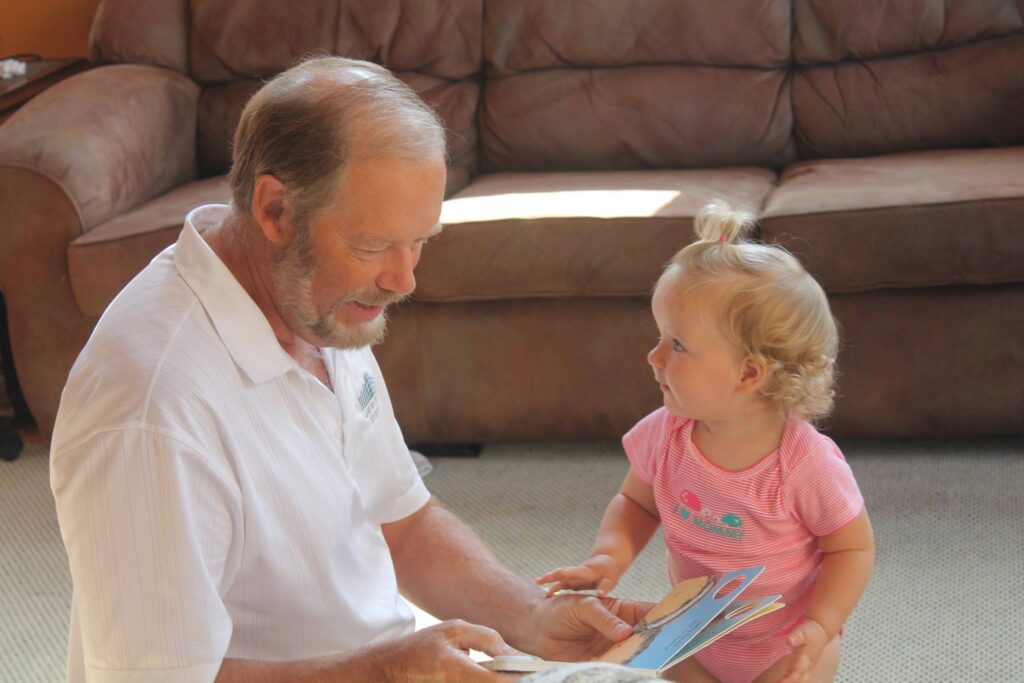 PRI President Steven Mosher and his granddaughter Evangeline PRI President Steven Mosher and his granddaughter Evangeline